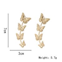 1 Paire Sucré Papillon Placage Alliage Boucles D'oreilles main image 4