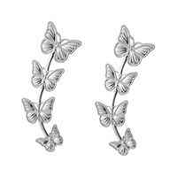 1 Paire Sucré Papillon Placage Alliage Boucles D'oreilles sku image 1