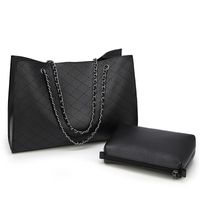 Women's Pu Leather Solid Color Streetwear Square Zipper Bag Sets main image 5