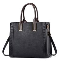Women's Pu Leather Solid Color Elegant Square Zipper Handbag main image 5