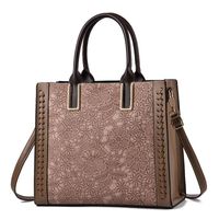 Women's Pu Leather Solid Color Elegant Square Zipper Handbag sku image 7