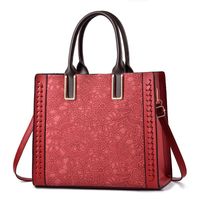 Women's Pu Leather Solid Color Elegant Square Zipper Handbag main image 2