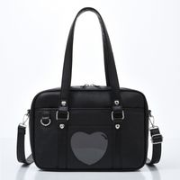 Women's Pu Leather Heart Shape Streetwear Square Zipper Handbag sku image 4