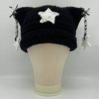 Women's Simple Style Star Cat Handmade Eaveless Wool Cap sku image 25