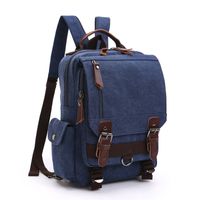 Solid Color Casual Travel Hiking Backpack main image 2