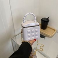 Mädchen Pvc Einfarbig Elegant Quadrat Reißverschluss Handtasche sku image 1