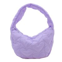 Girl's Nylon Solid Color Elegant Dumpling Shape Zipper Handbag main image 7
