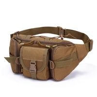 Unisex Vintage Style Solid Color Oxford Cloth Waist Bags sku image 2