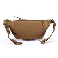 Unisex Vintage Style Solid Color Oxford Cloth Waist Bags main image 4