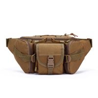 Unisex Vintage Style Solid Color Oxford Cloth Waist Bags main image 3