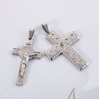 Hip-hop Retro Cross Titanium Steel Plating Gold Plated Charms Jewelry Accessories main image 3