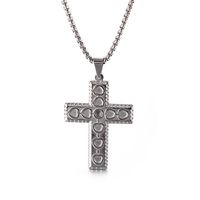 Hip-hop Retro Cross Titanium Steel Plating Gold Plated Charms Jewelry Accessories main image 5