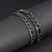 Simple Style Commute Solid Color Titanium Steel Men's Bracelets main image 1