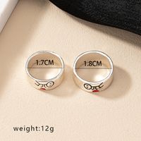 Ig Style Simple Style Heart Shape White Gold Plated Alloy Wholesale Rings main image 5