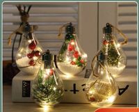 Christmas Retro Classic Style Leaves Bulb Plastic Indoor Party Festival Hanging Ornaments main image 1