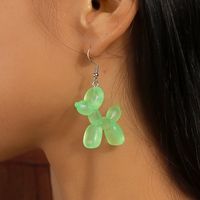 1 Pair Cute Dog Synthetic Resin Drop Earrings main image 3