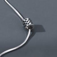 Ig Style Cool Style Korean Style Solid Color Sterling Silver Silver Plated Necklace main image 4