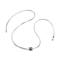 Ig Style Cool Style Korean Style Solid Color Sterling Silver Silver Plated Necklace main image 3