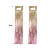 1 Pair Vacation Shiny Solid Color Plating Inlay Alloy Crystal Rhinestones Silver Plated Drop Earrings sku image 10