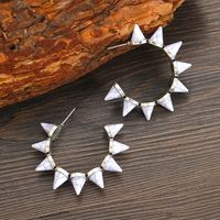 1 Pair Retro Geometric Plating Alloy Ear Studs sku image 3