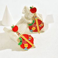 1 Pair Cute Classic Style Fruit Plating Alloy Drop Earrings main image 1