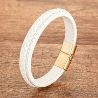 Casual Simple Style Solid Color Alloy Braid Unisex Bracelets main image 5