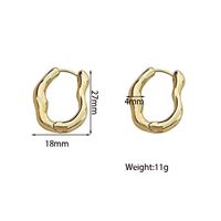 Wholesale Jewelry Simple Style Solid Color Alloy Plating Earrings sku image 1