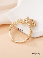 Copper Gold Plated Elegant Inlay Heart Shape Zircon Open Rings main image 4