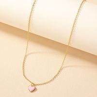 Ig Style Korean Style Heart Shape Alloy Wholesale Pendant Necklace main image 1