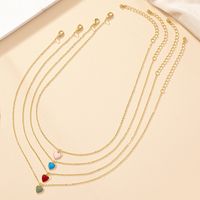 Ig Style Korean Style Heart Shape Alloy Wholesale Pendant Necklace main image 6