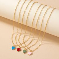 Ig Style Korean Style Heart Shape Alloy Wholesale Pendant Necklace main image 5