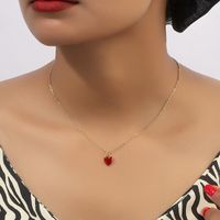 Ig Style Korean Style Heart Shape Alloy Wholesale Pendant Necklace main image 9