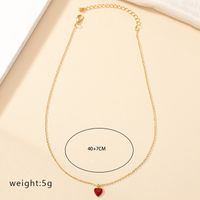 Ig Style Korean Style Heart Shape Alloy Wholesale Pendant Necklace sku image 1