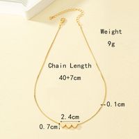 Simple Style Commute Heart Shape Alloy Plating 14k Gold Plated Women's Necklace main image 5