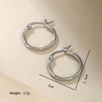 1 Pair XUPING Simple Style Classic Style Solid Color 304 Stainless Steel Earrings main image 2