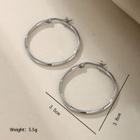 1 Pair XUPING Simple Style Classic Style Solid Color 304 Stainless Steel Earrings main image 4