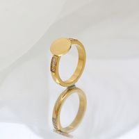 304 Stainless Steel 18K Gold Plated Casual Streetwear Solid Color Rings main image 5
