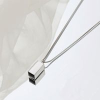 304 Stainless Steel 18K Gold Plated Simple Style Commute Plating Solid Color Pendant Necklace main image 5