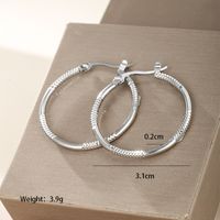 1 Pair XUPING Simple Style Classic Style Solid Color 304 Stainless Steel Earrings main image 5