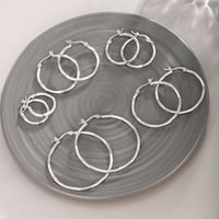 1 Pair XUPING Simple Style Classic Style Solid Color 304 Stainless Steel Earrings main image 1