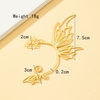 1 Piece Vintage Style Solid Color Butterfly Plating Alloy 14k Gold Plated Ear Hanging main image 5