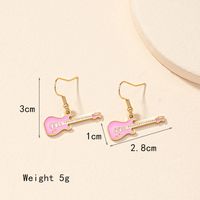 1 Pair Simple Style Guitar Plating Alloy 14k Gold Plated Ear Hook main image 6
