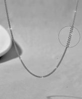 Fashion Geometric Titanium Steel Chain Necklace sku image 3