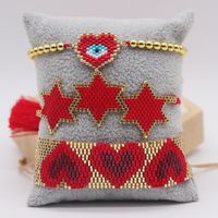 Estilo Ig Elegante Señora Pentagrama Forma De Corazón Vidrio Mujeres Pulsera sku image 4