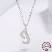 Simple Style Commute Cross Letter Sterling Silver Plating Inlay Zircon White Gold Plated Pendant Necklace main image 6