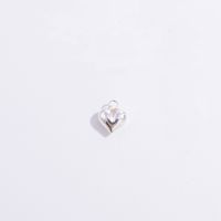 Simple Style Geometric Heart Shape Sterling Silver Plating 18k Gold Plated Charms sku image 3
