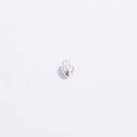 Simple Style Geometric Heart Shape Sterling Silver Plating 18k Gold Plated Charms sku image 1