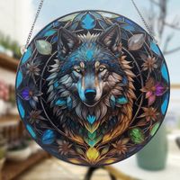 Retro Artistic Wolf Arylic Pendant Artificial Decorations main image 3