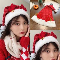 Christmas Basic Classic Style Bow Knot Cloth Family Gathering Party Festival Christmas Hat sku image 26