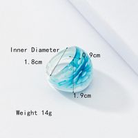 Bohemian Solid Color Glass Women's Rings main image 6